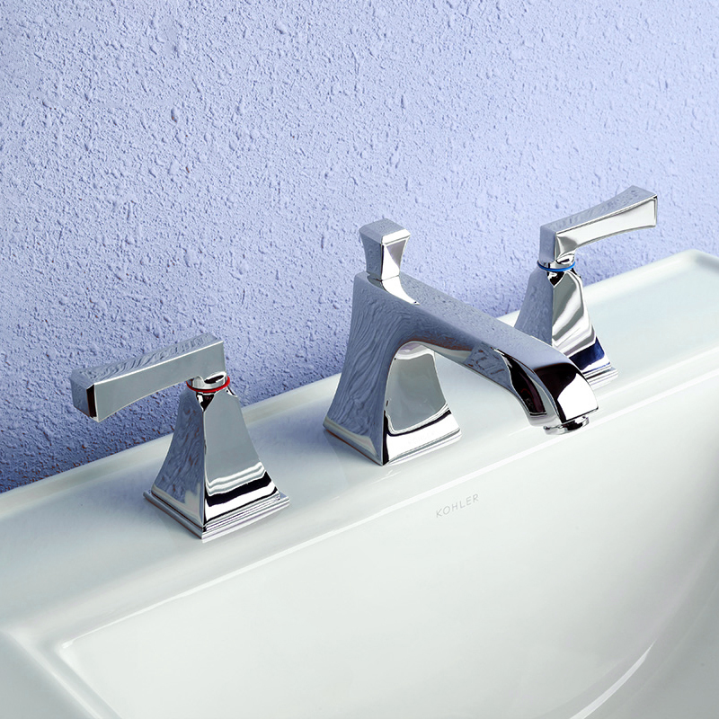 Aquacubic cupc latão sólido 8 polegadas torneira de pia de banheiro generalizada com 3 furos torneira de banheiro