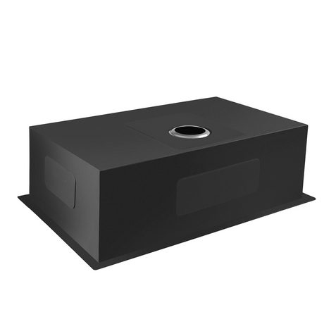 Aquacubic 304 aço inoxidável feito à mão Undermount UPC 30 * 21 polegadas PVD Gunmetal preto pia de cozinha