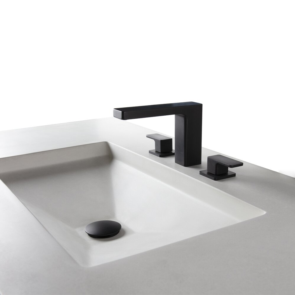 Torneira CUPC de fábrica luxuosa de latão preto generalizada torneira de banheiro de 8 polegadas com alças duplas para pia de banheiro