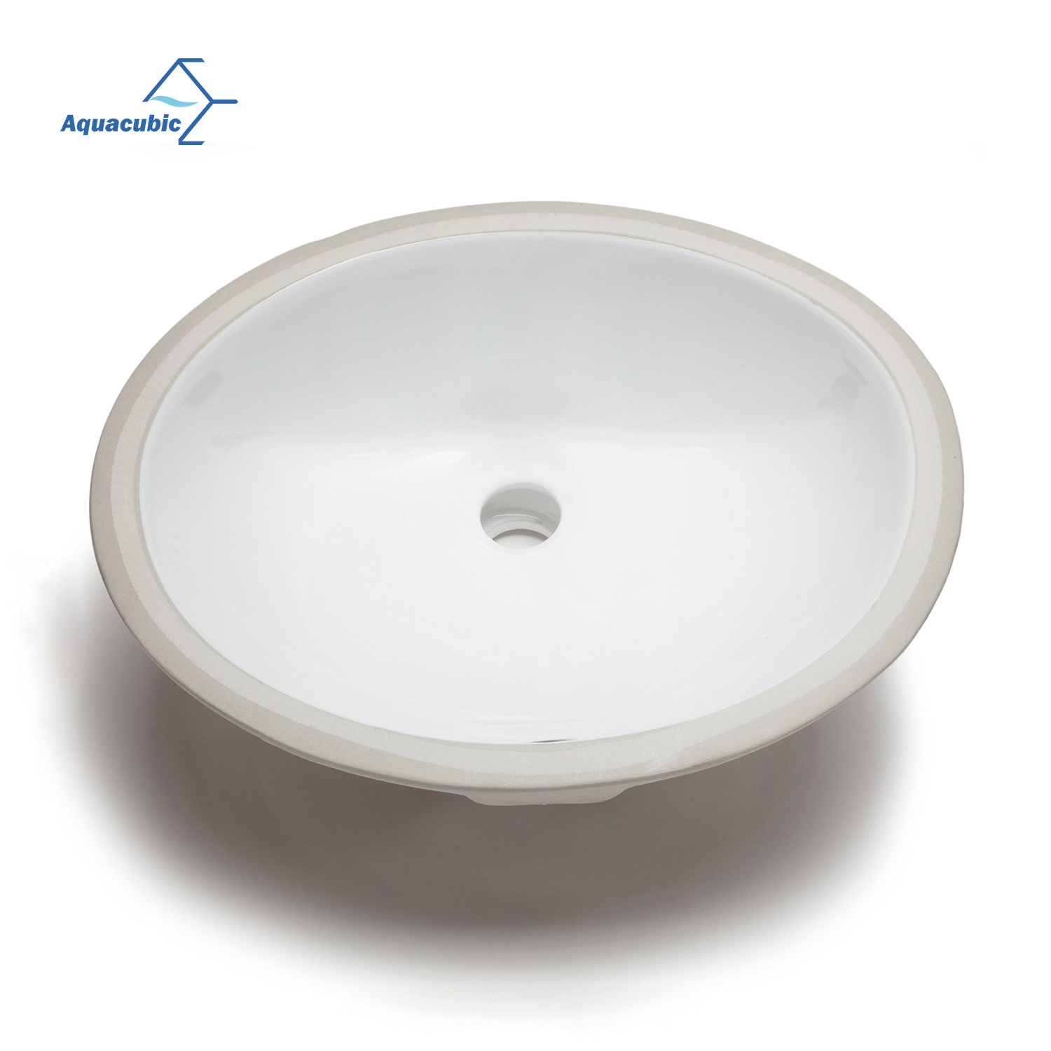 Pia de banheiro oval com base oval para vaidade de porcelana vidrada de fábrica na China