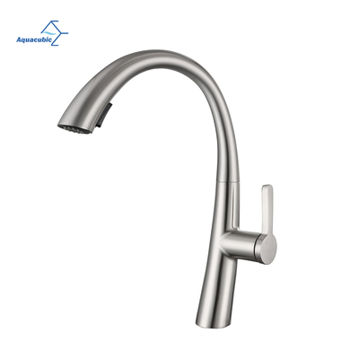 Torneira de cozinha Aquacúbica com pulverizador pull down oferece limpeza eficiente da torneira da pia da cozinha