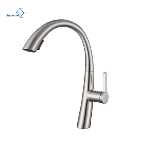 Torneira de cozinha Aquacúbica com pulverizador pull down oferece limpeza eficiente da torneira da pia da cozinha