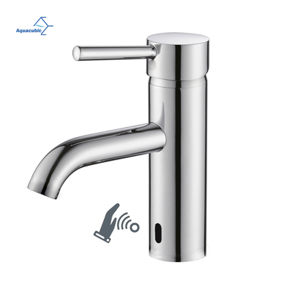 Torneira Aquacubic Touchless para banheiro com sensor de movimento automático Torneira para pia de banheiro