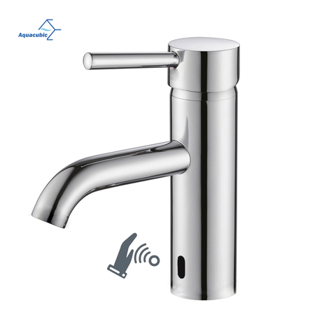 Torneira Aquacubic Touchless para banheiro com sensor de movimento automático Torneira para pia de banheiro