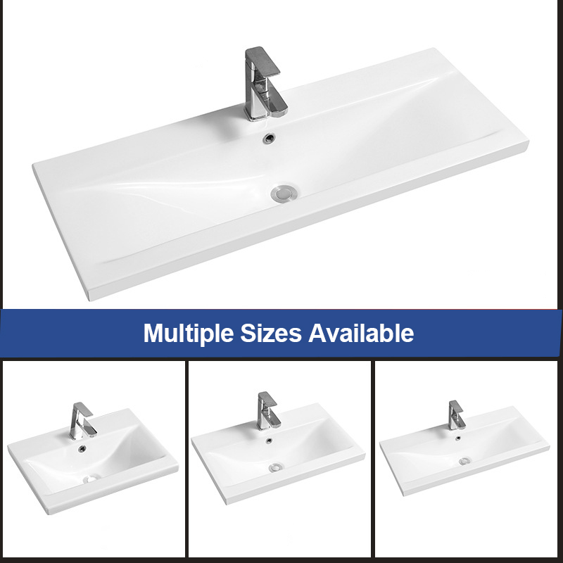 CUPC Modern Vanity Sink Basin Lavatório de mão Banheiro Vanity Pia dupla Banheiro Armário de cerâmica