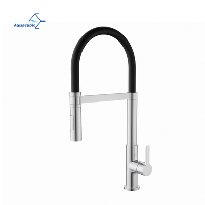 Aquacubic Cozinha Torneira Pia Torneira de Água Flexível Mangueira Cromada Deck Montado Torneira de Cozinha