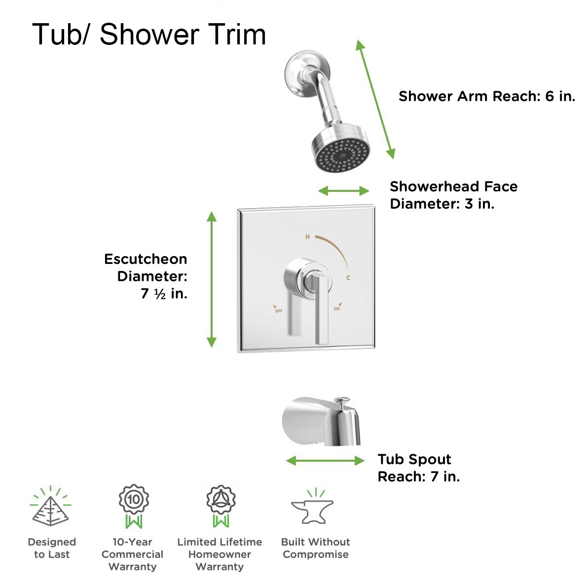 Aquacubic escovado ouro montado na parede com sistema de chuveiro completo, banheira e torneira de chuveiro