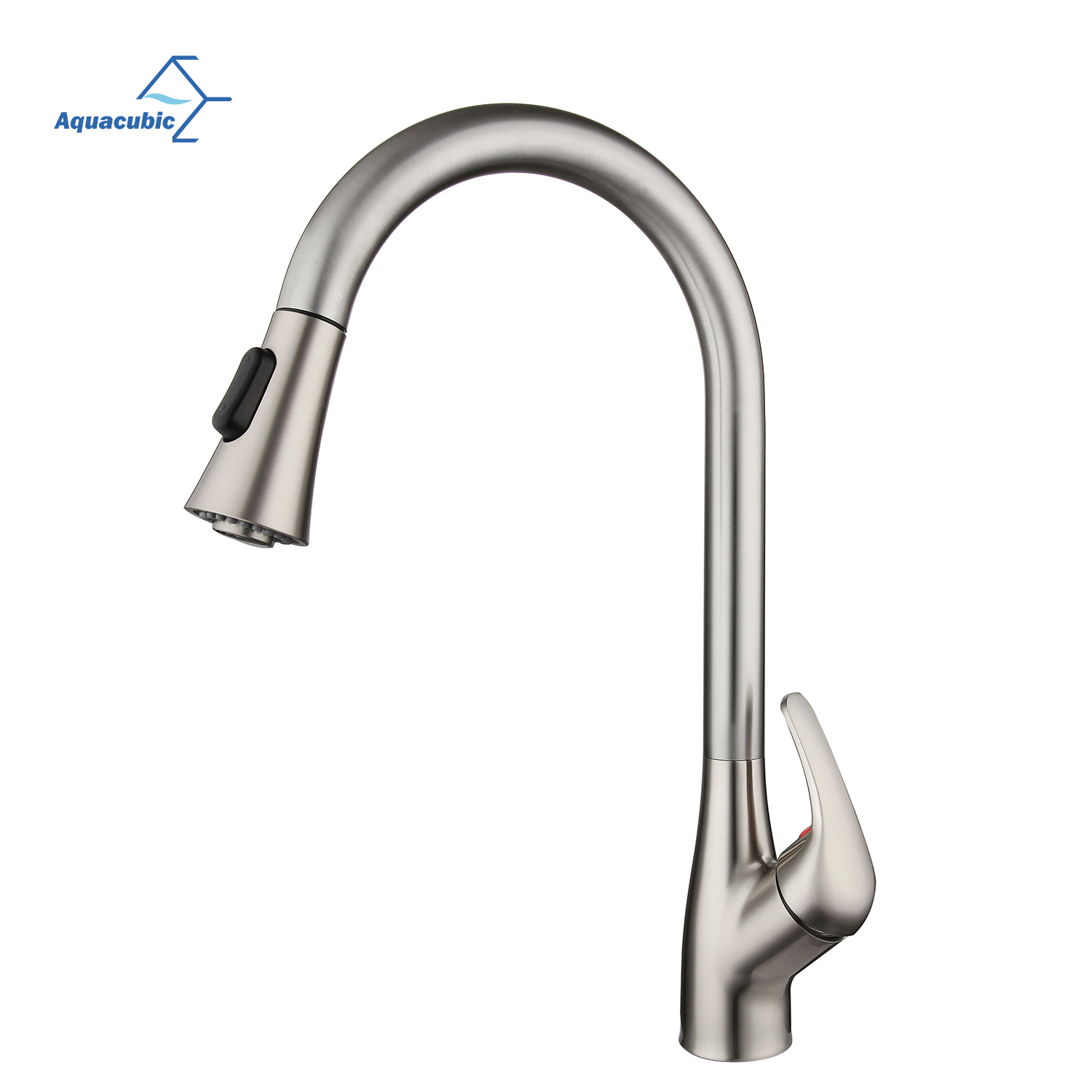 Aquacubic cUPC CEC 304 mangueira flexível de aço inoxidável puxa para baixo torneiras de cozinha 