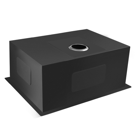 Aquacubic 32 'x 18' 18 Gauge 9 Polegada Tigela única de aço inoxidável profundo sob montagem Bacia de pia de cozinha com acessórios