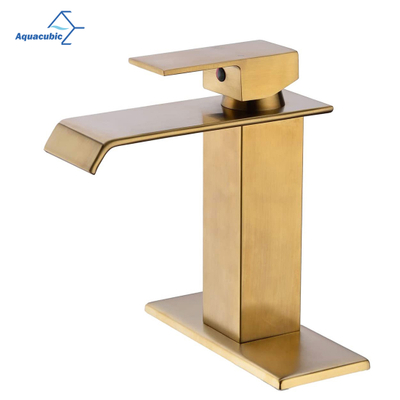 Aquacubic OEM moderno cUPC escovado níquel SUS304 escovado torneira cascata