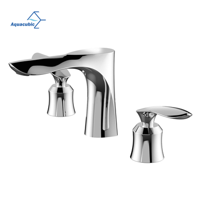 Torneira de lavatório de banheiro de latão preto estilo novo alemão simples com alças duplas
