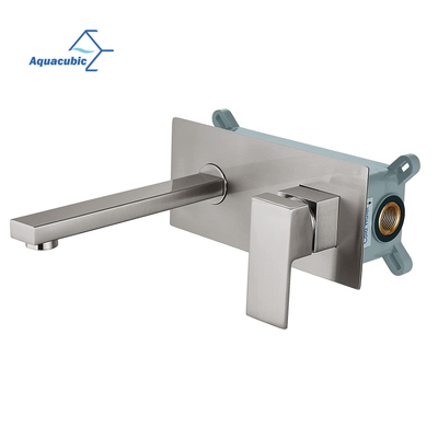 Venda quente Cupc certificado escovado níquel duplo buraco cachoeira universal wallmount torneira da bacia