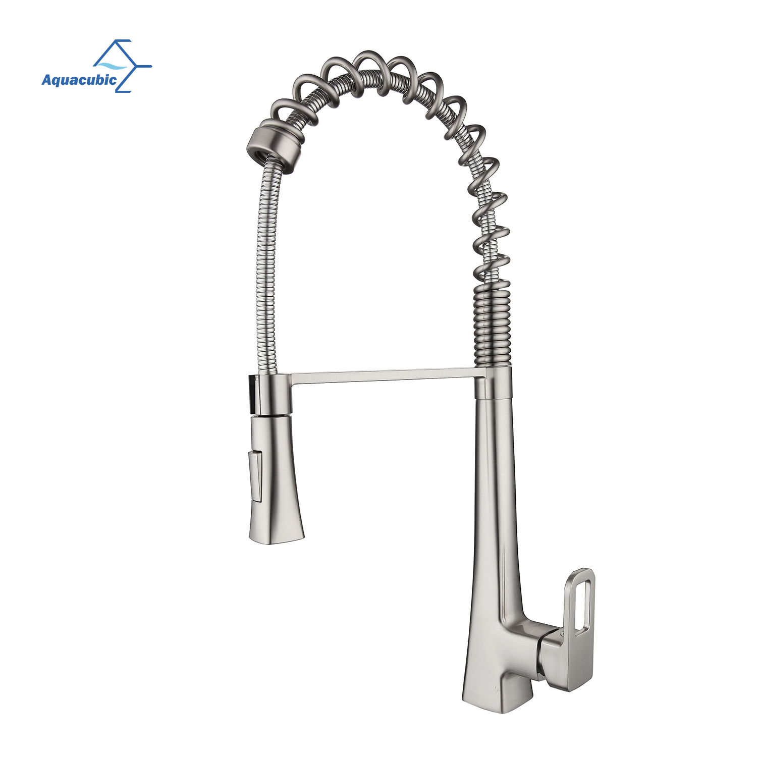 Aquacubic cUPC NSF moderno baixo chumbo certificado design elegante primavera pescoço pull down água torneira da cozinha