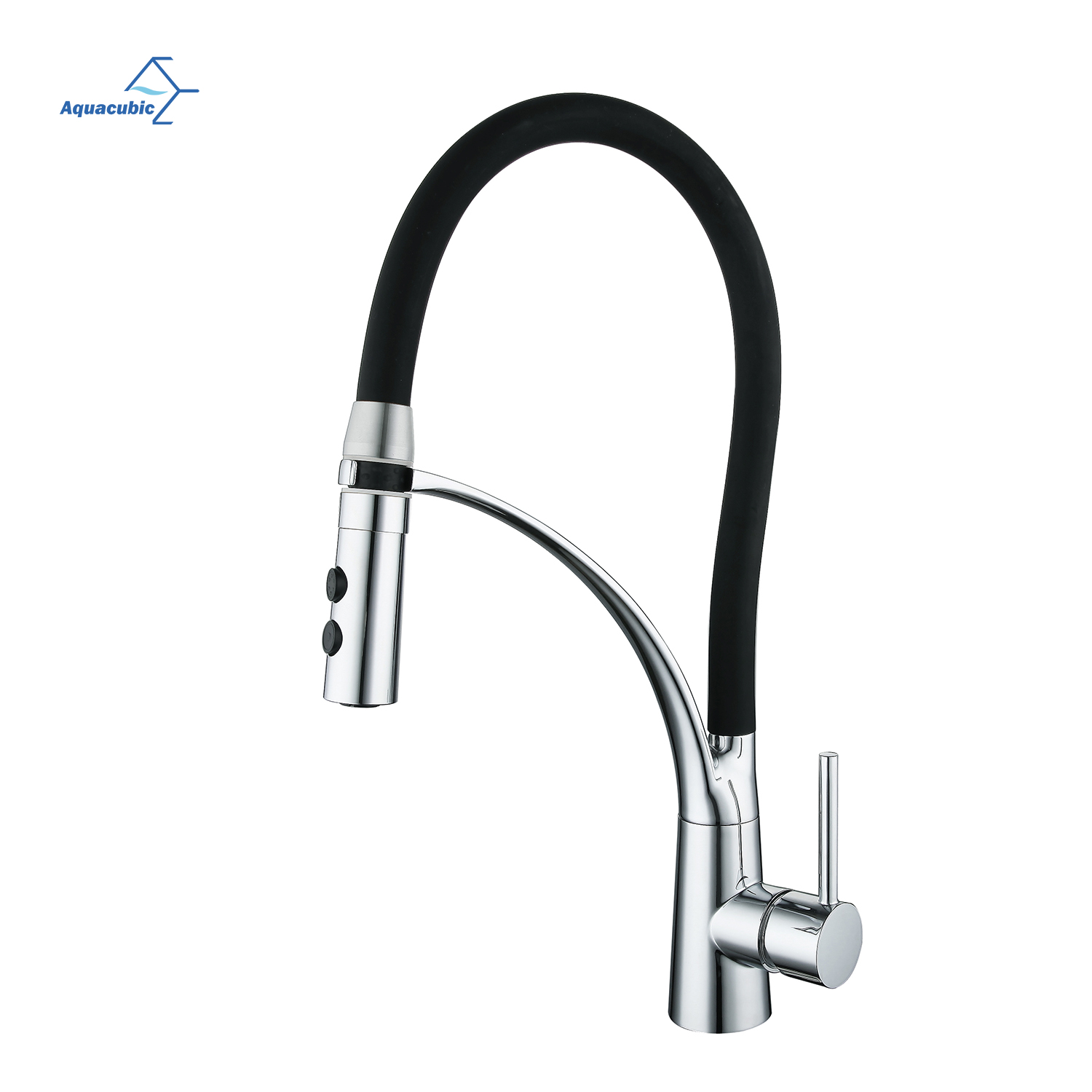 Aquacubic Lead-free Waterway cUPC Sanitário Deck Mount Lavatório Pull Out Torneira de Cozinha