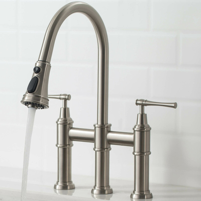 Torneira de ponte direta de fábrica híbrida híbrida de cozinha de 8 polegadas
