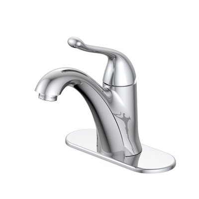 China torneira fábrica de louças sanitárias banheiro torneira de bacia de aço inoxidável torneira misturadora torneira de banheiro com placa de cobertura de deck