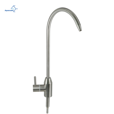 Torneira de bebidas aquacúbica torneira de água fria de alça única torneira de água potável com pescoço de ganso