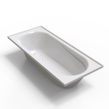 Banheira de imersão em acrílico branco brilhante design contemporâneo banheira autônoma AB1657