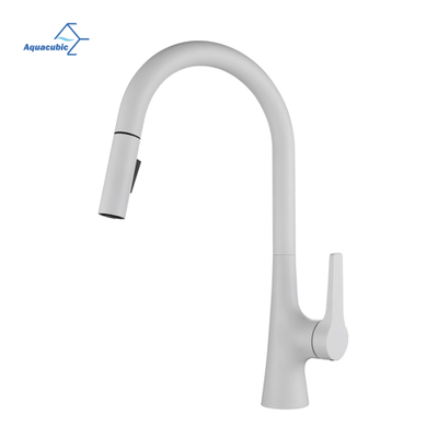 Aquacubic Fashional Hot Sale Pull Down Spray com chapeamento multicamada de furo único ou torneira de cozinha de 3 furos