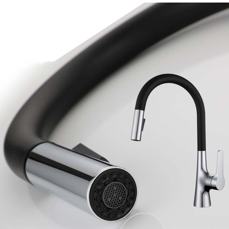 Aquacubic torneira pull down 360 rotação torneira de água da cozinha monocomando torneira misturadora torneira de latão pull down torneira da cozinha