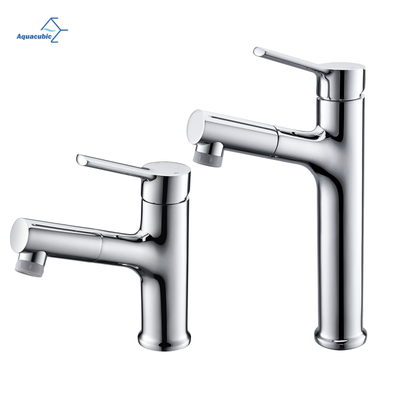Fornecedor de fábrica aquacubic 360 rotativas cromadas modernas torneiras de lavatório pull out torneira de água do banheiro