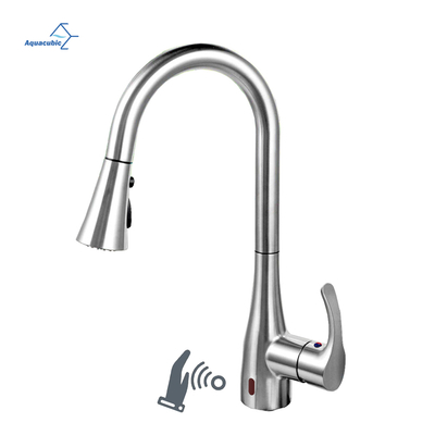 Torneira de cozinha removível com sensor automático moderno sanitário Aquacubic cUPC