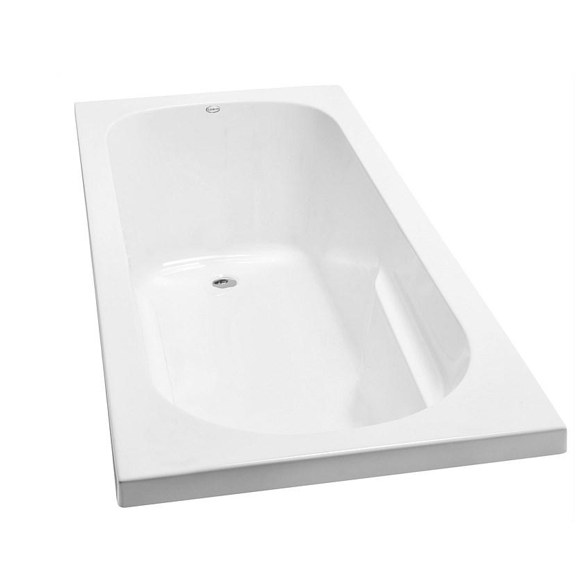 Banheira de imersão em acrílico branco brilhante design contemporâneo banheira autônoma AB1808