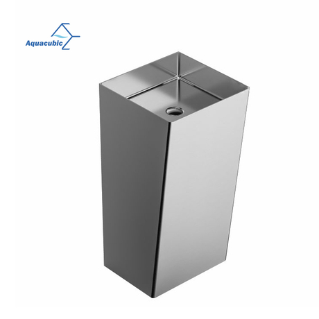 Pia de banheiro com pedestal tipo piso de aço inoxidável para bacias de venda quente do fabricante
