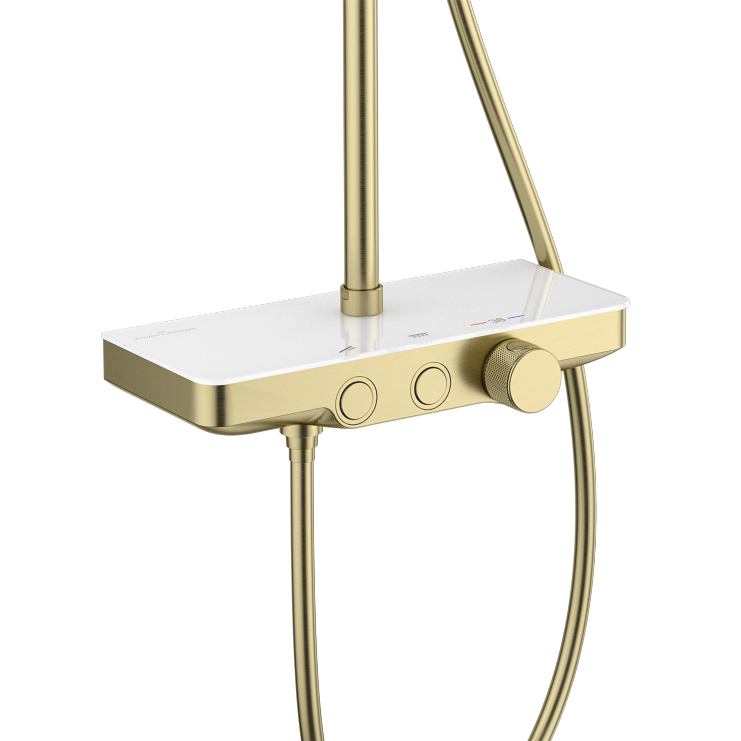 Moderno sistema de chuveiro de chuva na parede com torneiras termostáticas antiderrapante botão rotativo controle design multifuncional